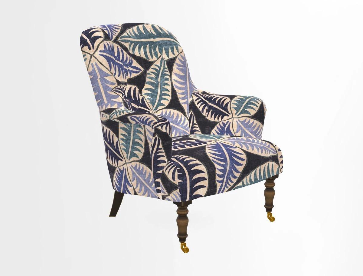 Tisbury Chair in House Clever Velvet Henna