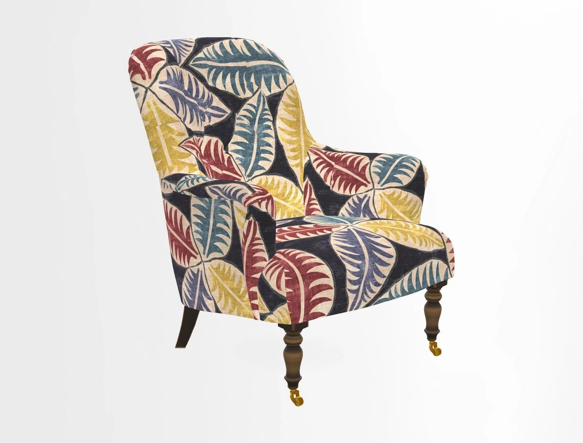 Tisbury Chair in House Clever Velvet Henna