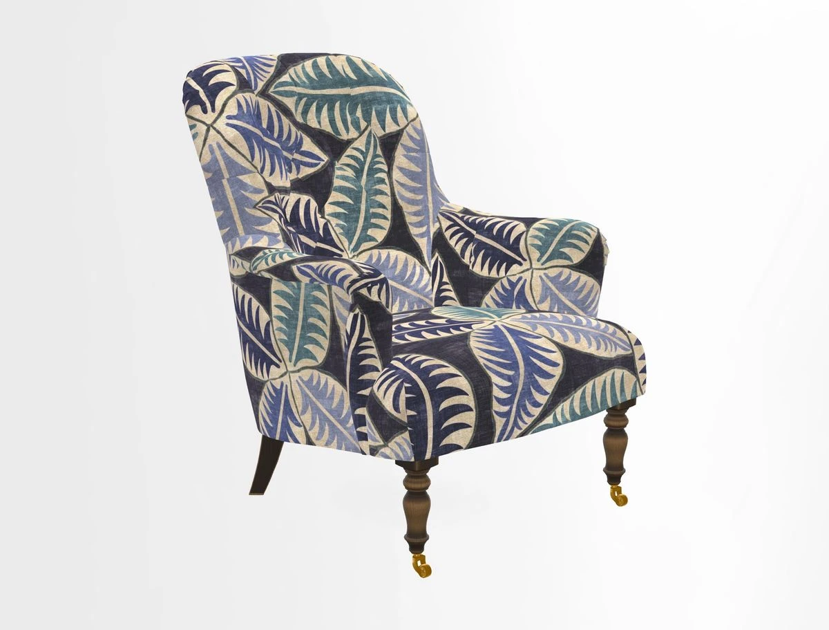 Tisbury Chair in House Clever Velvet Henna
