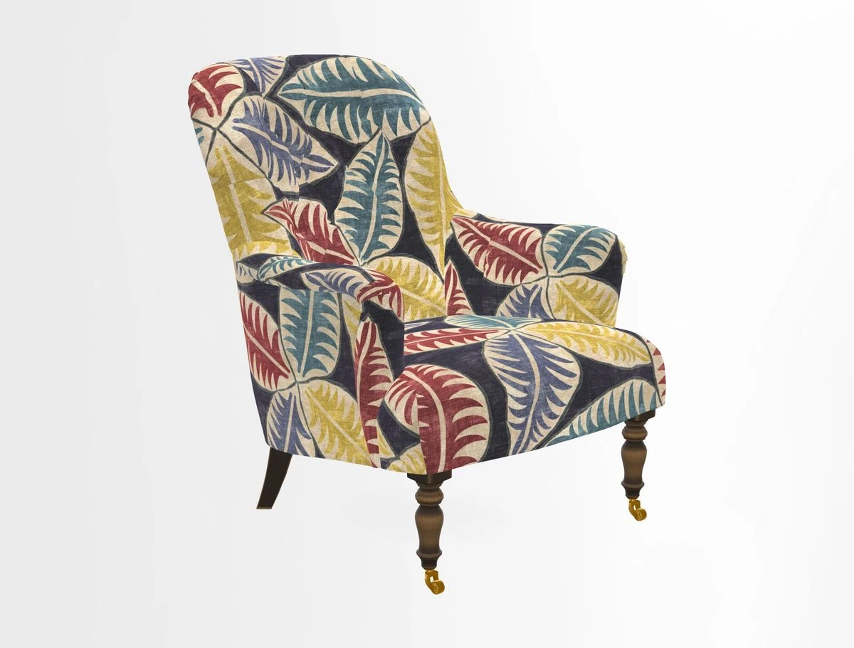 Tisbury Chair in House Clever Velvet Henna