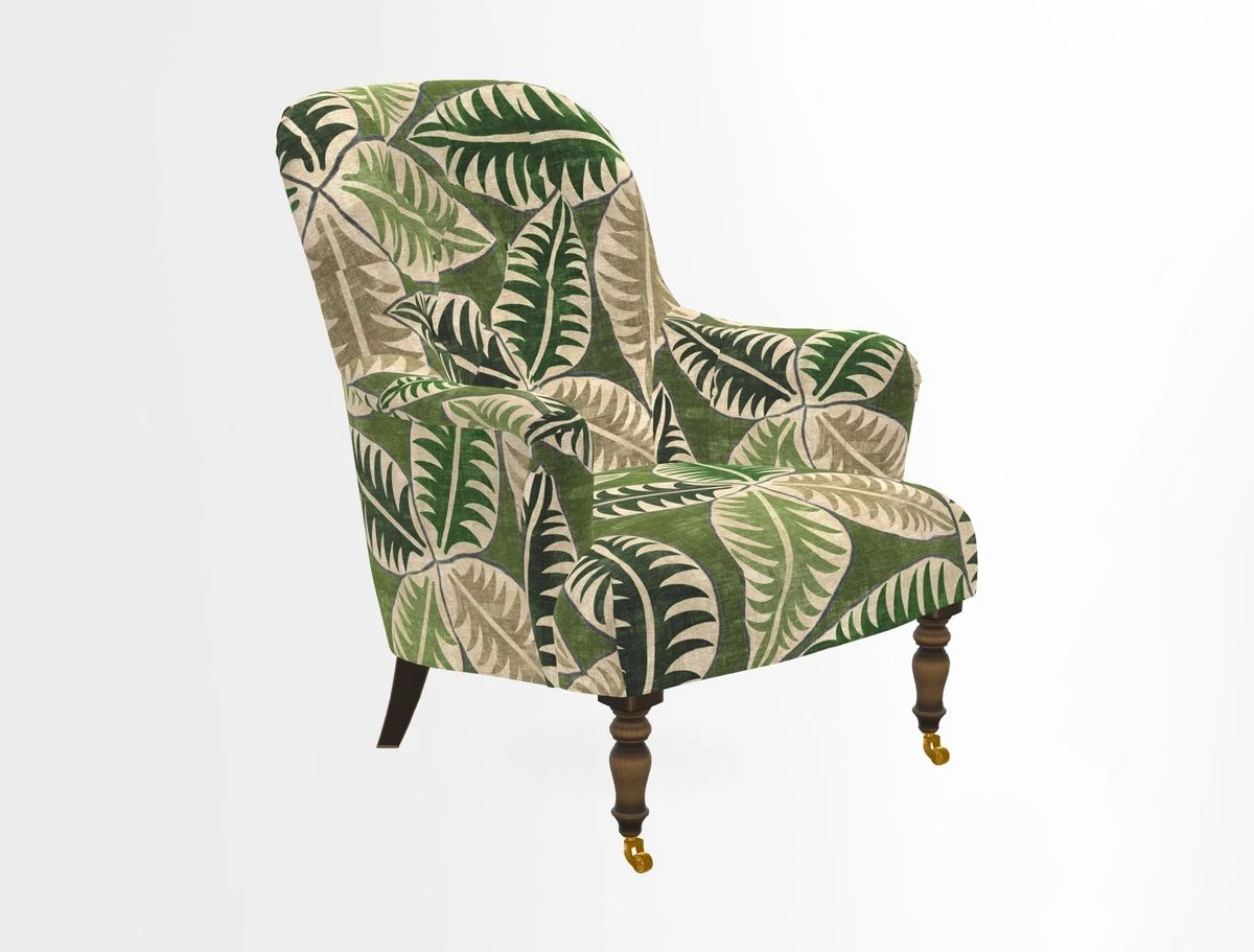 Tisbury Chair in House Clever Velvet Henna