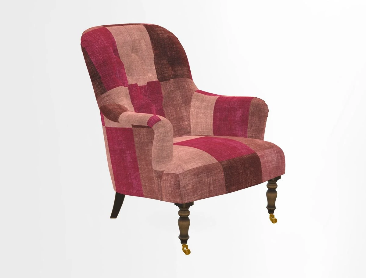 Tisbury Chair in House Clever Velvet Henna