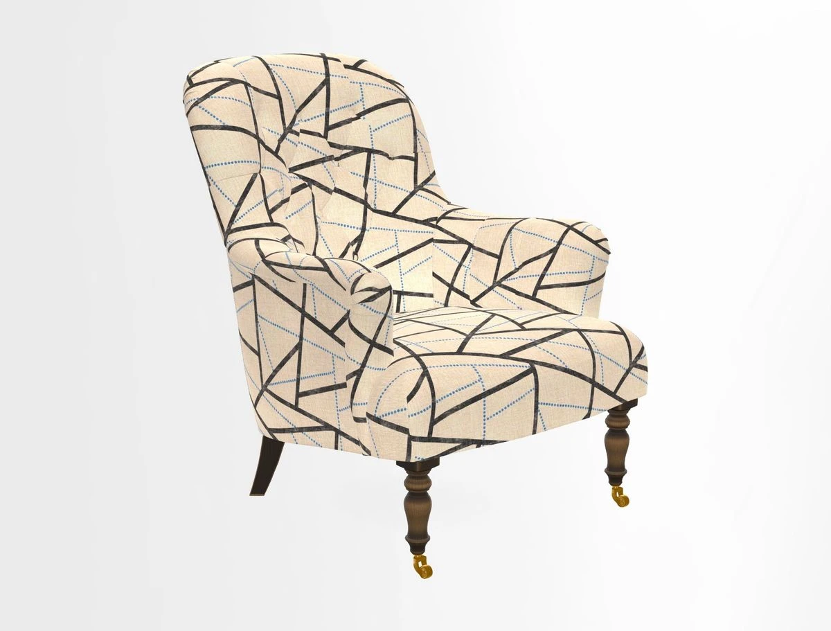 Tisbury Chair in House Clever Velvet Henna