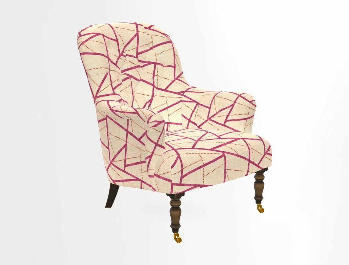 Tisbury Chair in House Clever Velvet Henna
