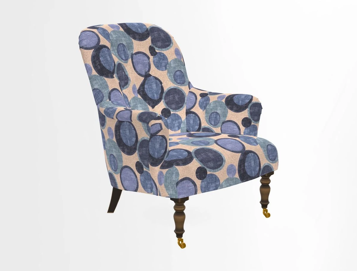 Tisbury Chair in House Clever Velvet Henna