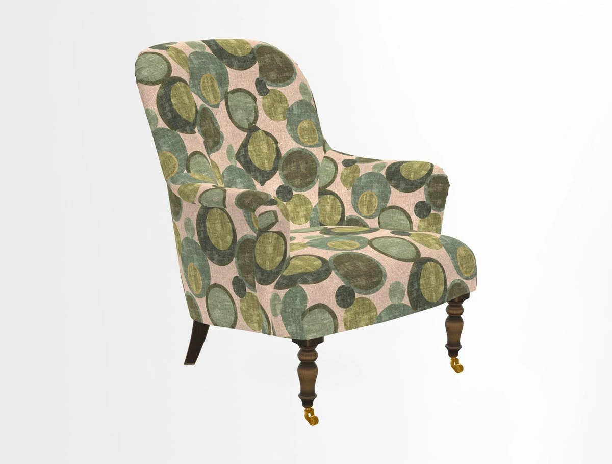 Tisbury Chair in House Clever Velvet Henna
