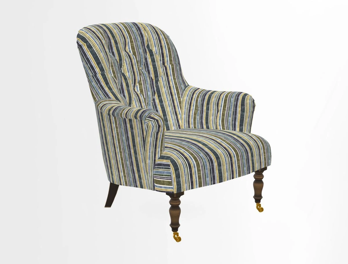 Tisbury Chair in House Clever Velvet Henna