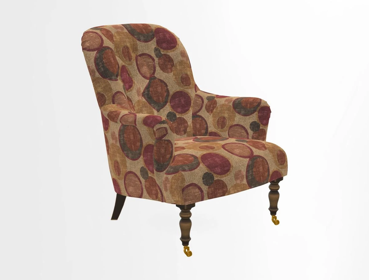 Tisbury Chair in House Clever Velvet Henna