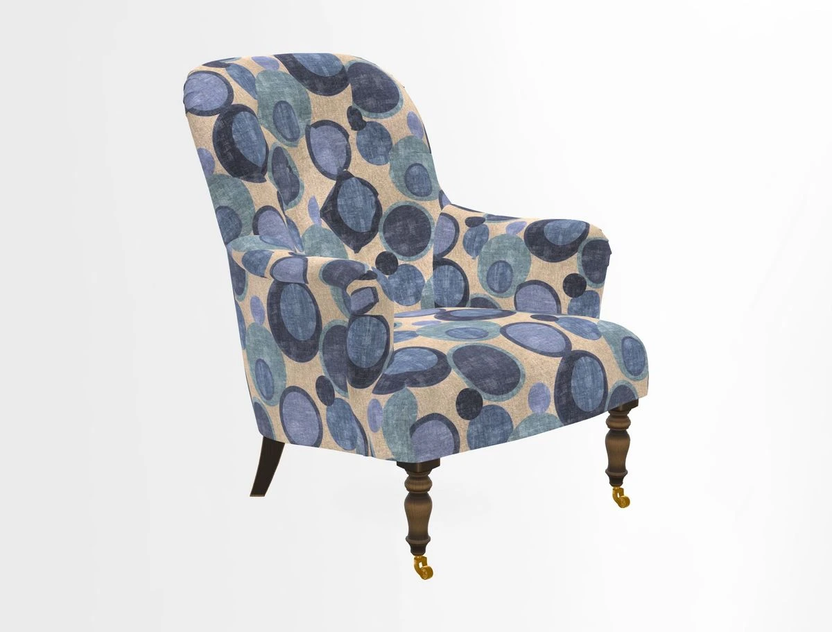 Tisbury Chair in House Clever Velvet Henna