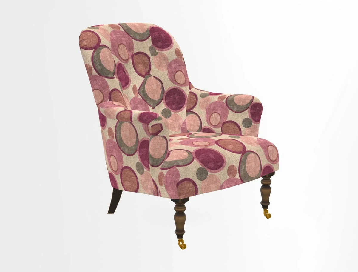 Tisbury Chair in House Clever Velvet Henna