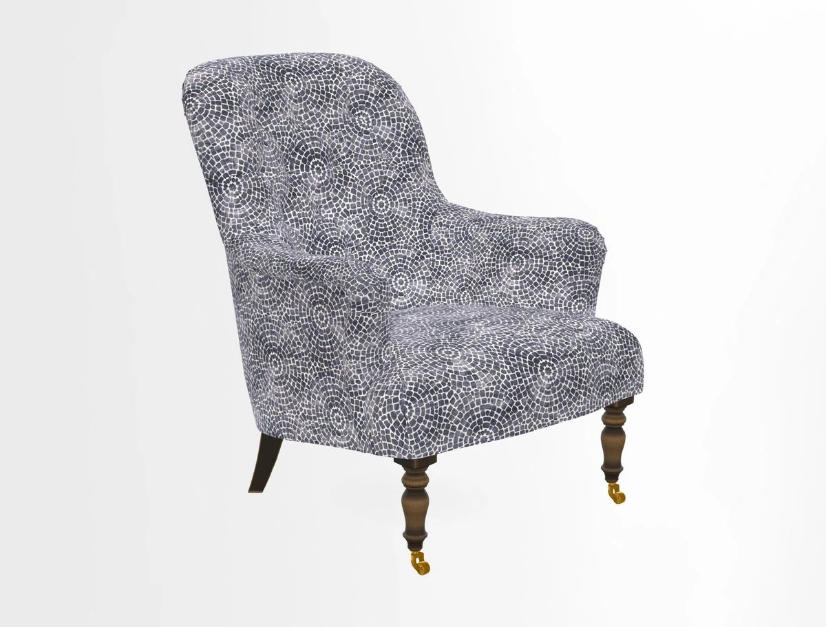 Tisbury Chair in House Clever Velvet Henna