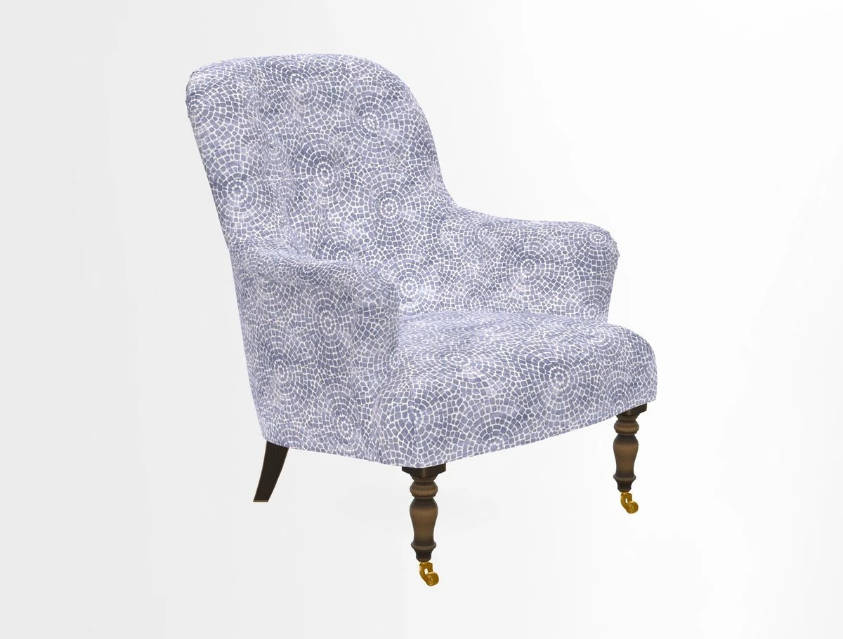 Tisbury Chair in House Clever Velvet Henna