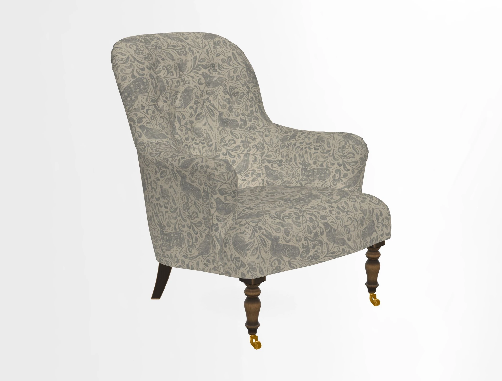 Tisbury Chair in House Clever Velvet Henna