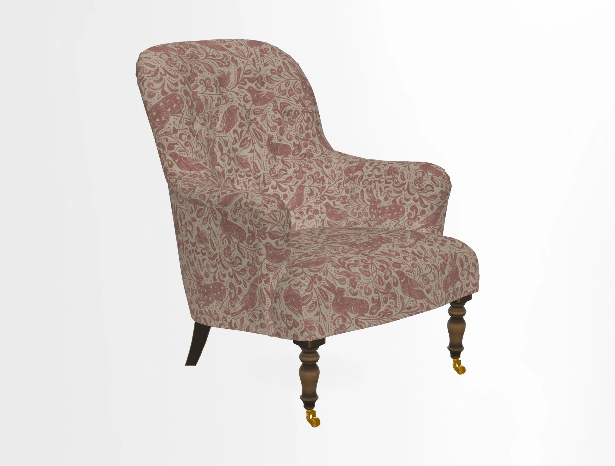 Tisbury Chair in House Clever Velvet Henna