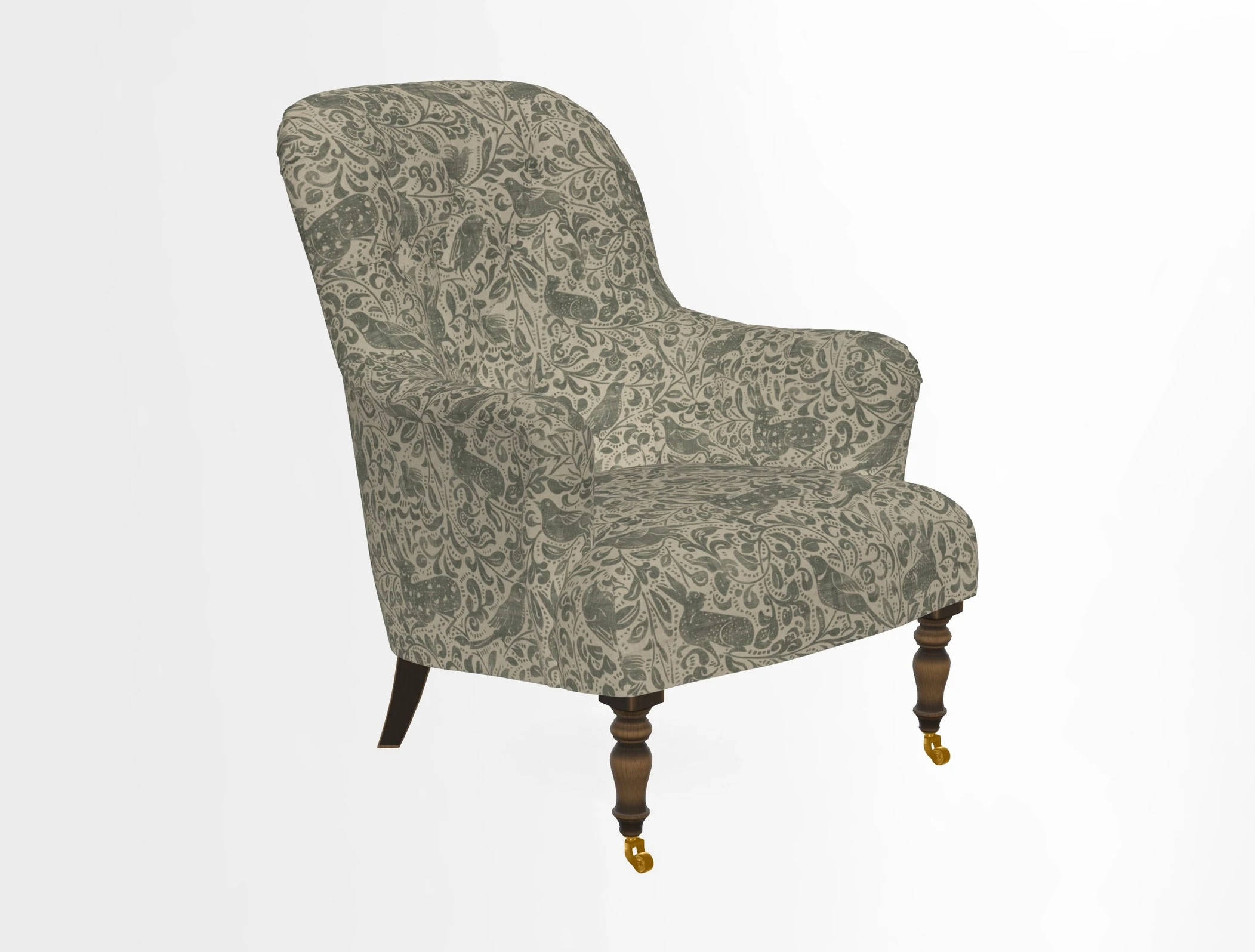 Tisbury Chair in House Clever Velvet Henna