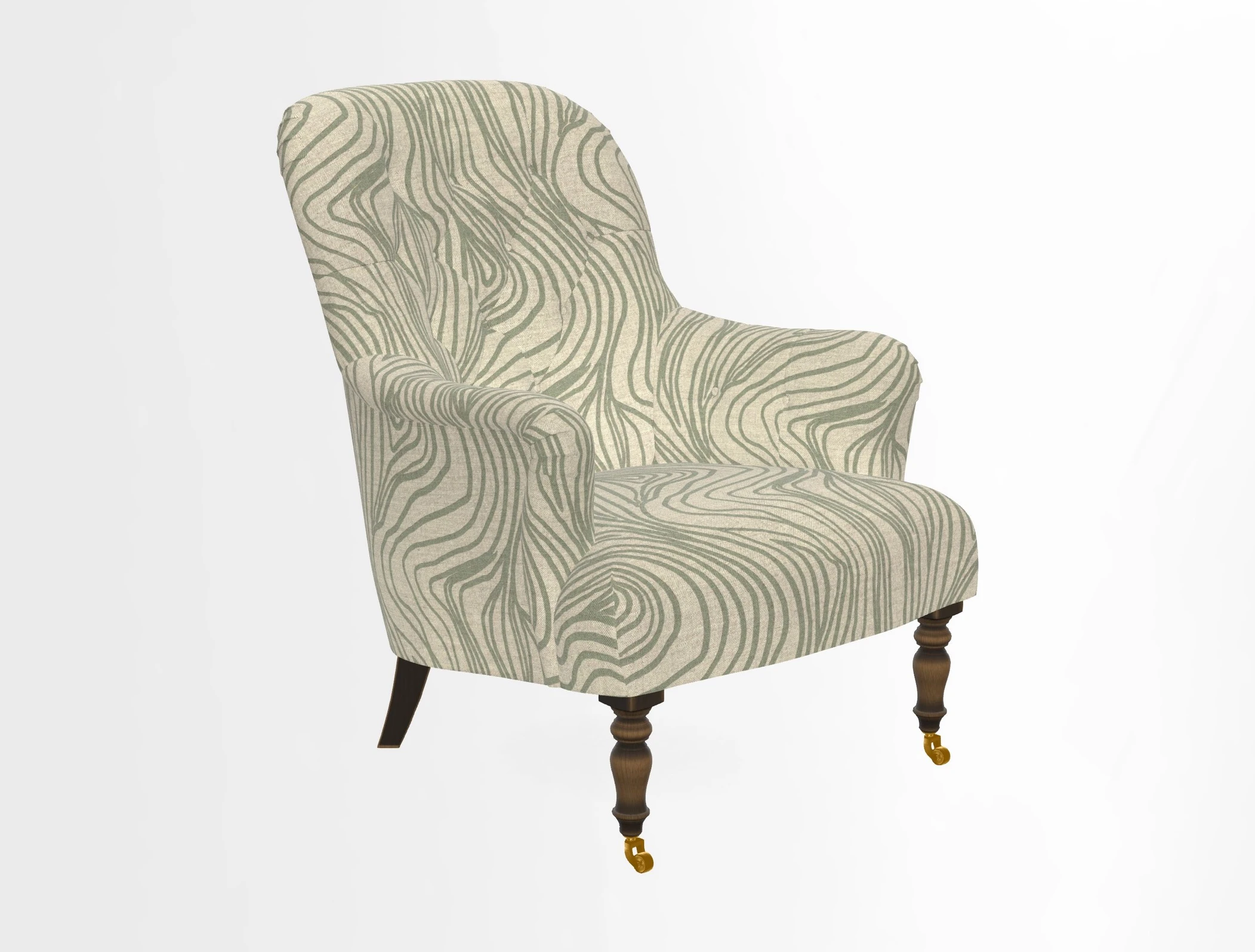 Tisbury Chair in House Clever Velvet Henna