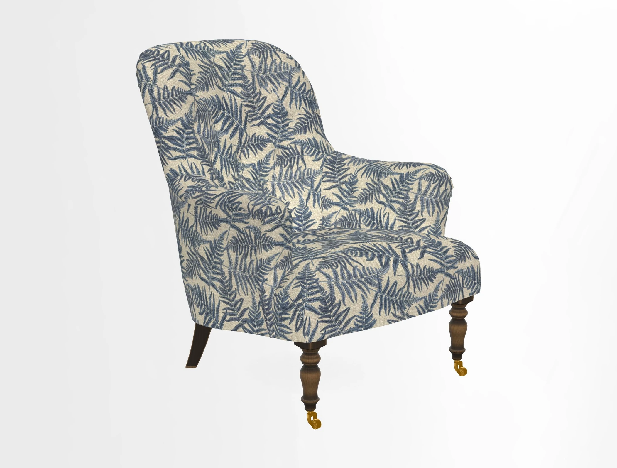 Tisbury Chair in House Clever Velvet Henna