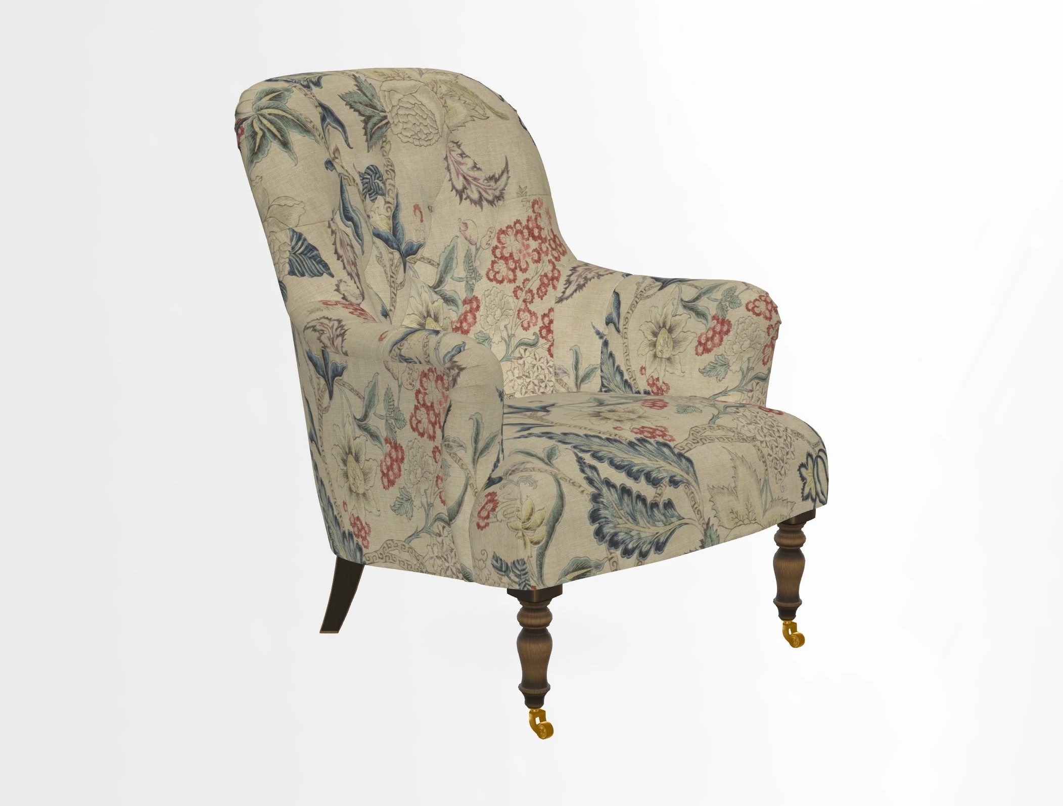 Tisbury Chair in House Clever Velvet Henna
