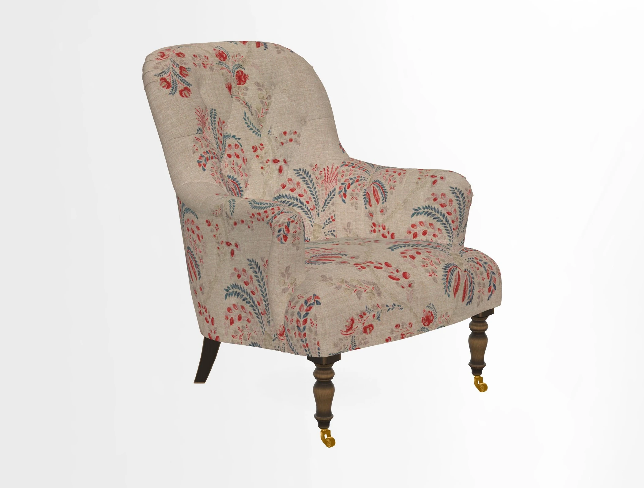 Tisbury Chair in House Clever Velvet Henna
