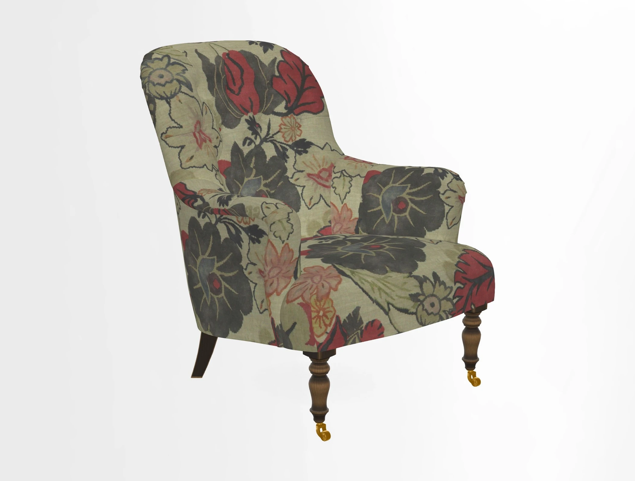 Tisbury Chair in House Clever Velvet Henna