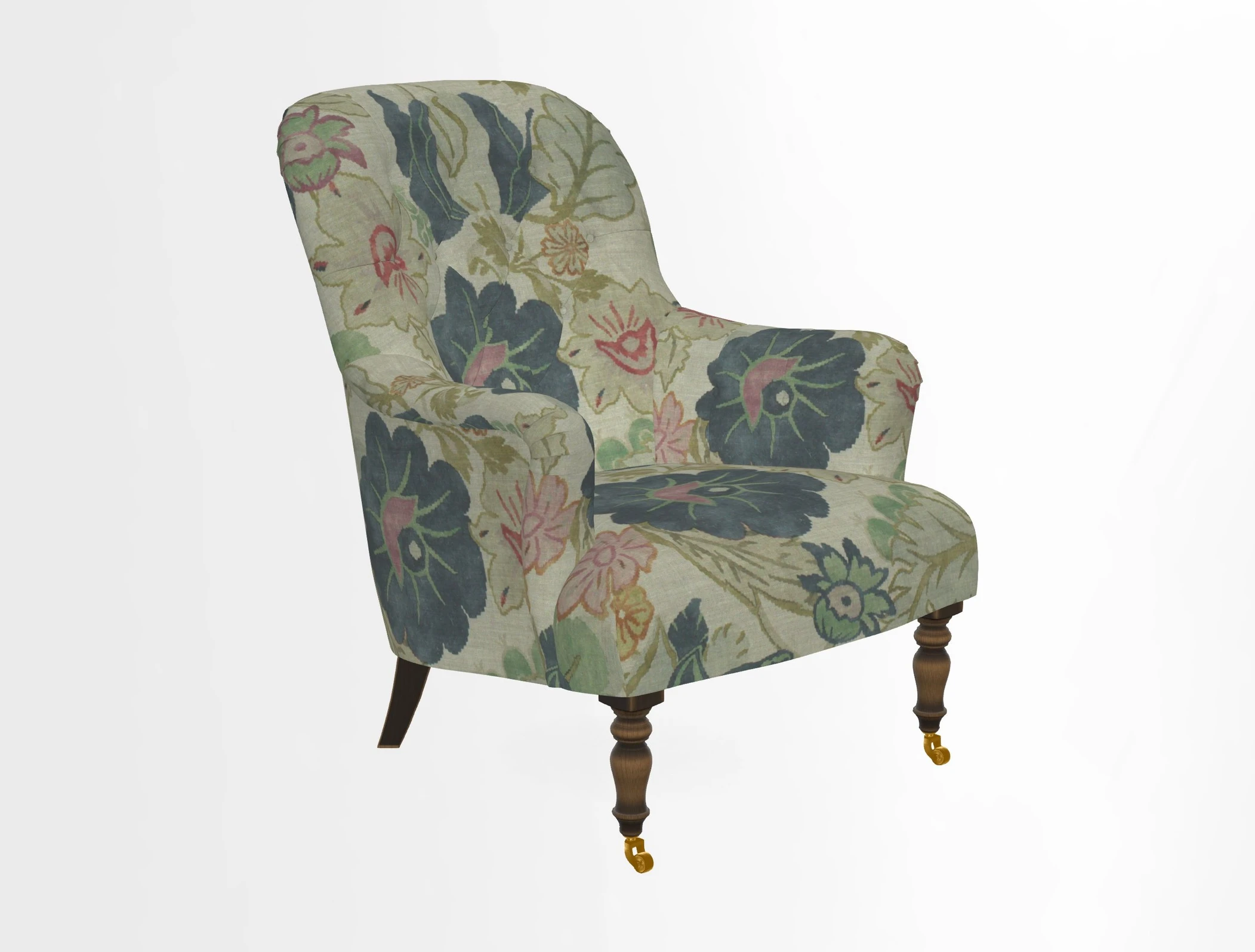 Tisbury Chair in House Clever Velvet Henna