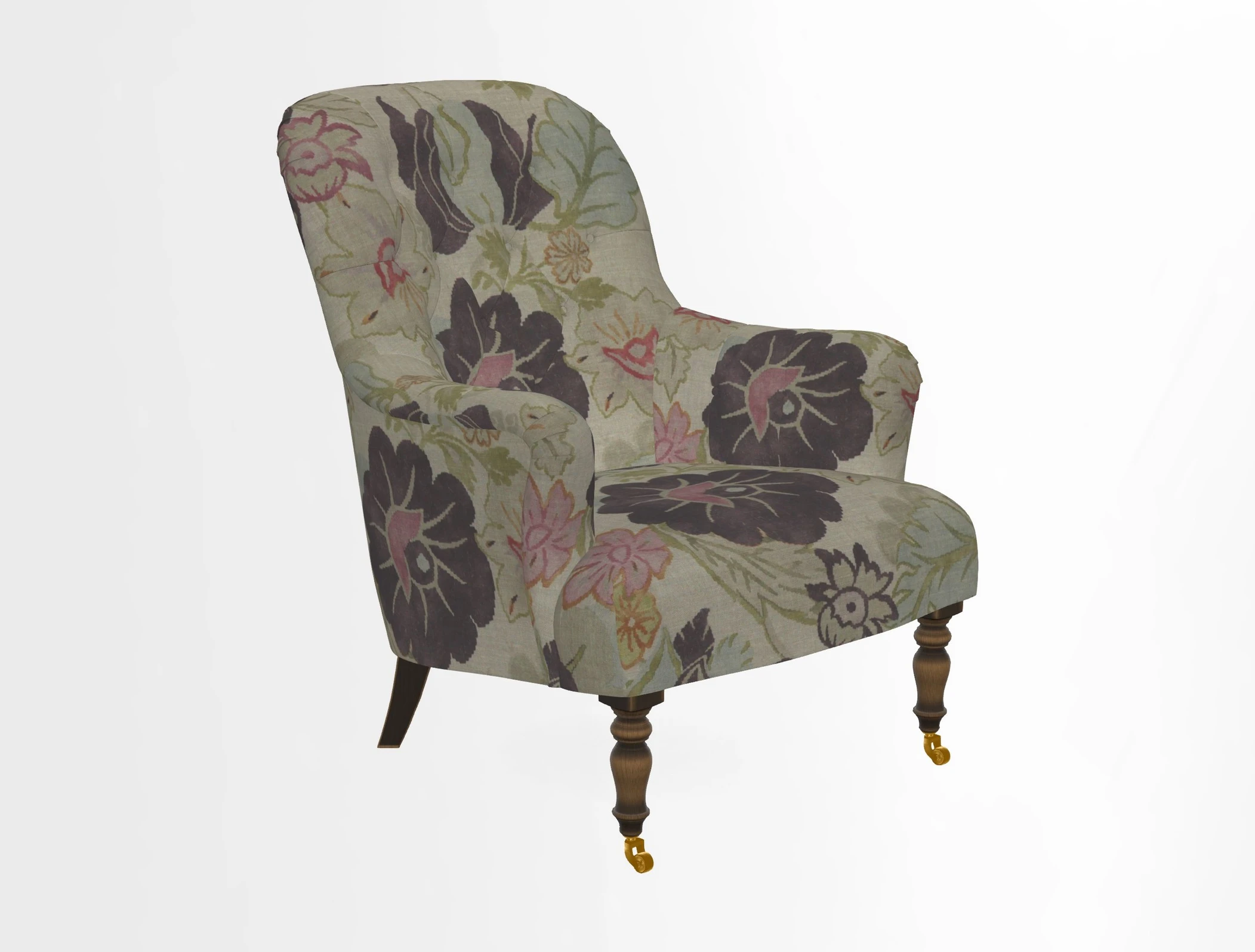 Tisbury Chair in House Clever Velvet Henna