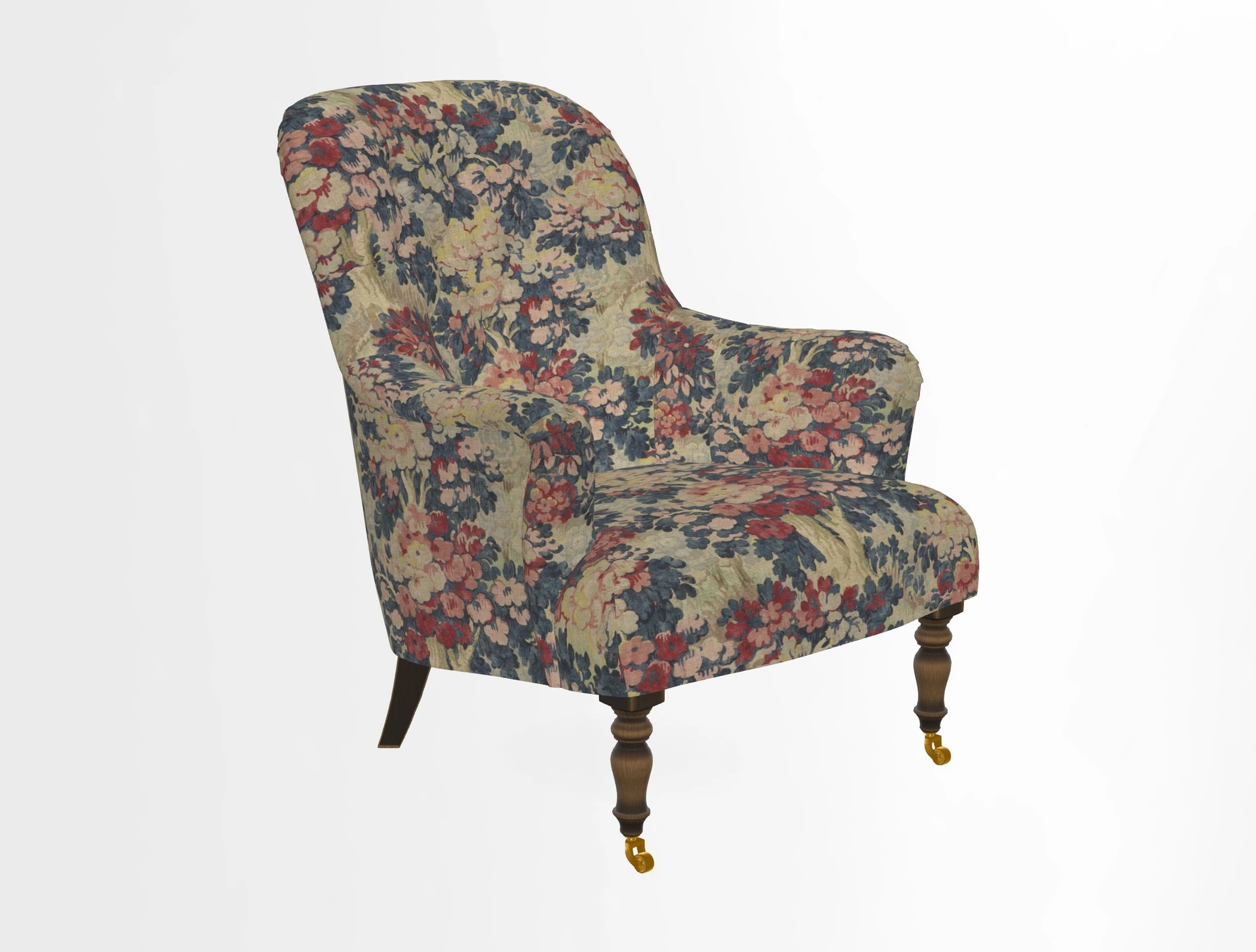 Tisbury Chair in House Clever Velvet Henna