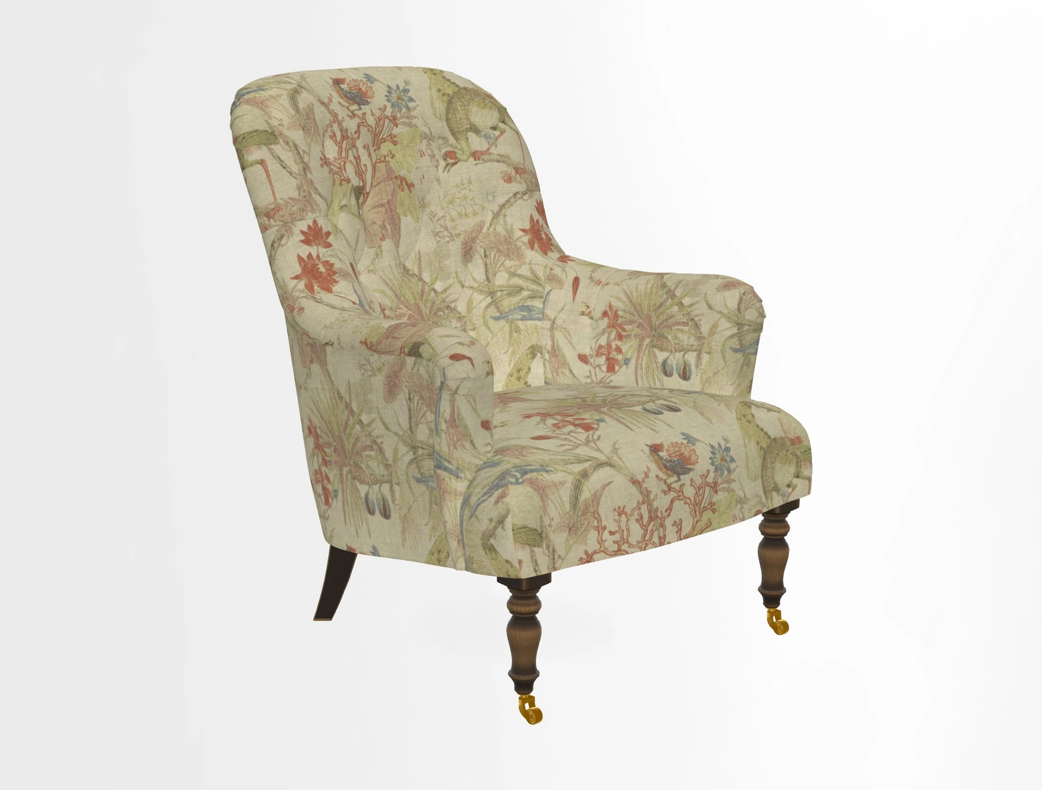 Tisbury Chair in House Clever Velvet Henna