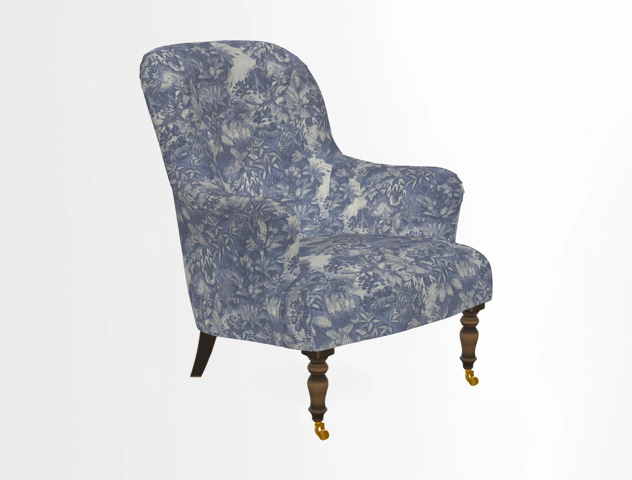 Tisbury Chair in House Clever Velvet Henna