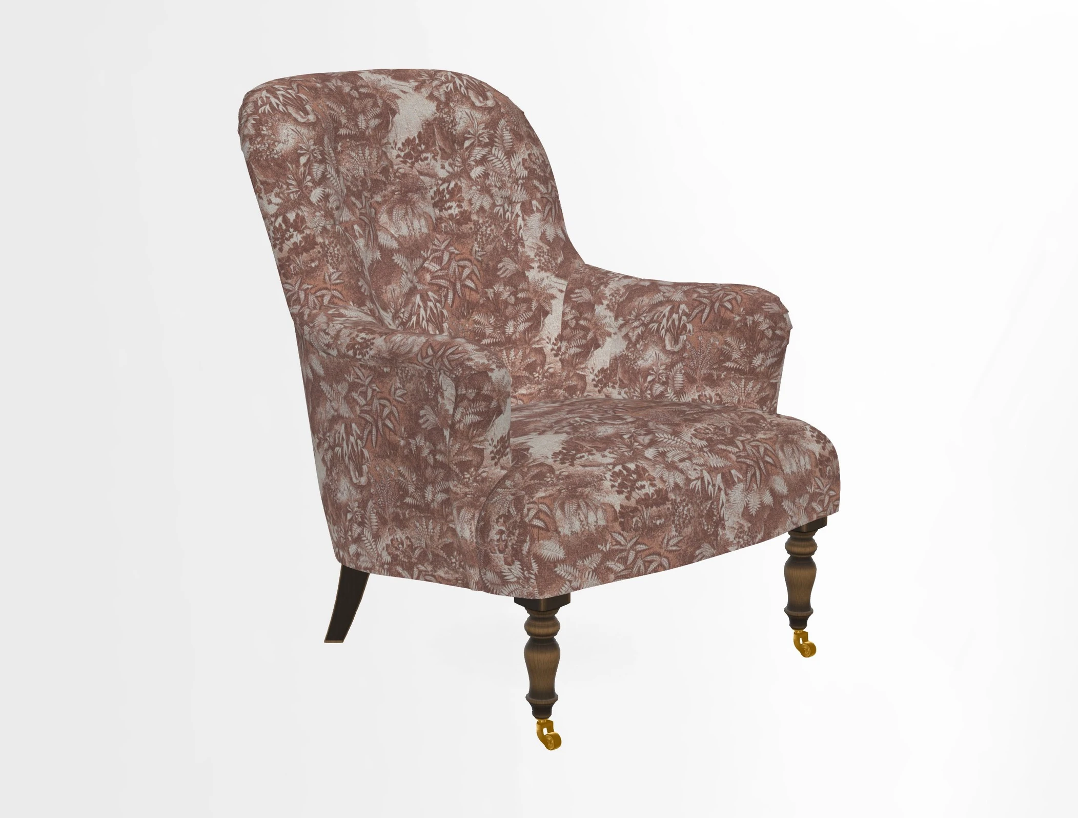 Tisbury Chair in House Clever Velvet Henna