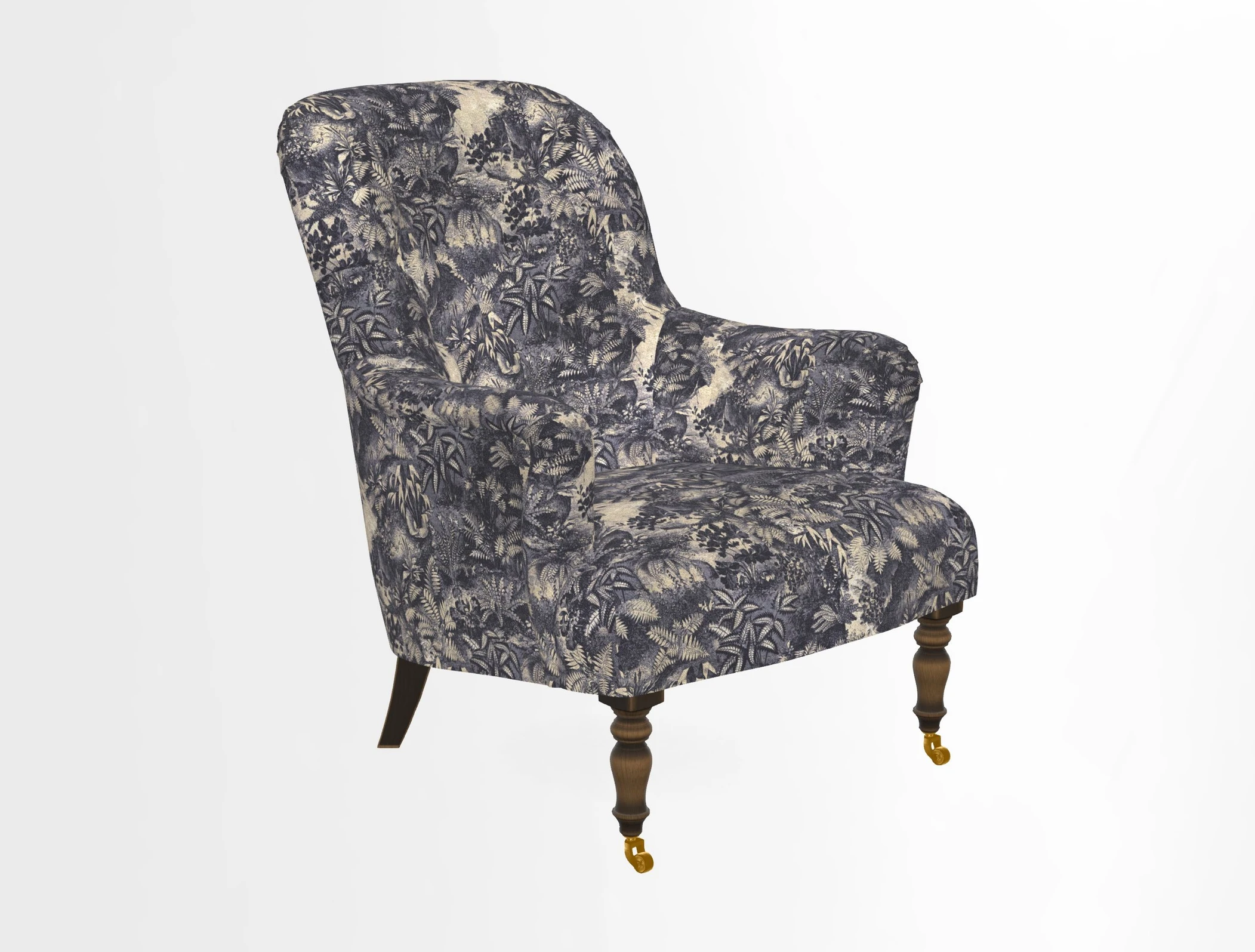 Tisbury Chair in House Clever Velvet Henna