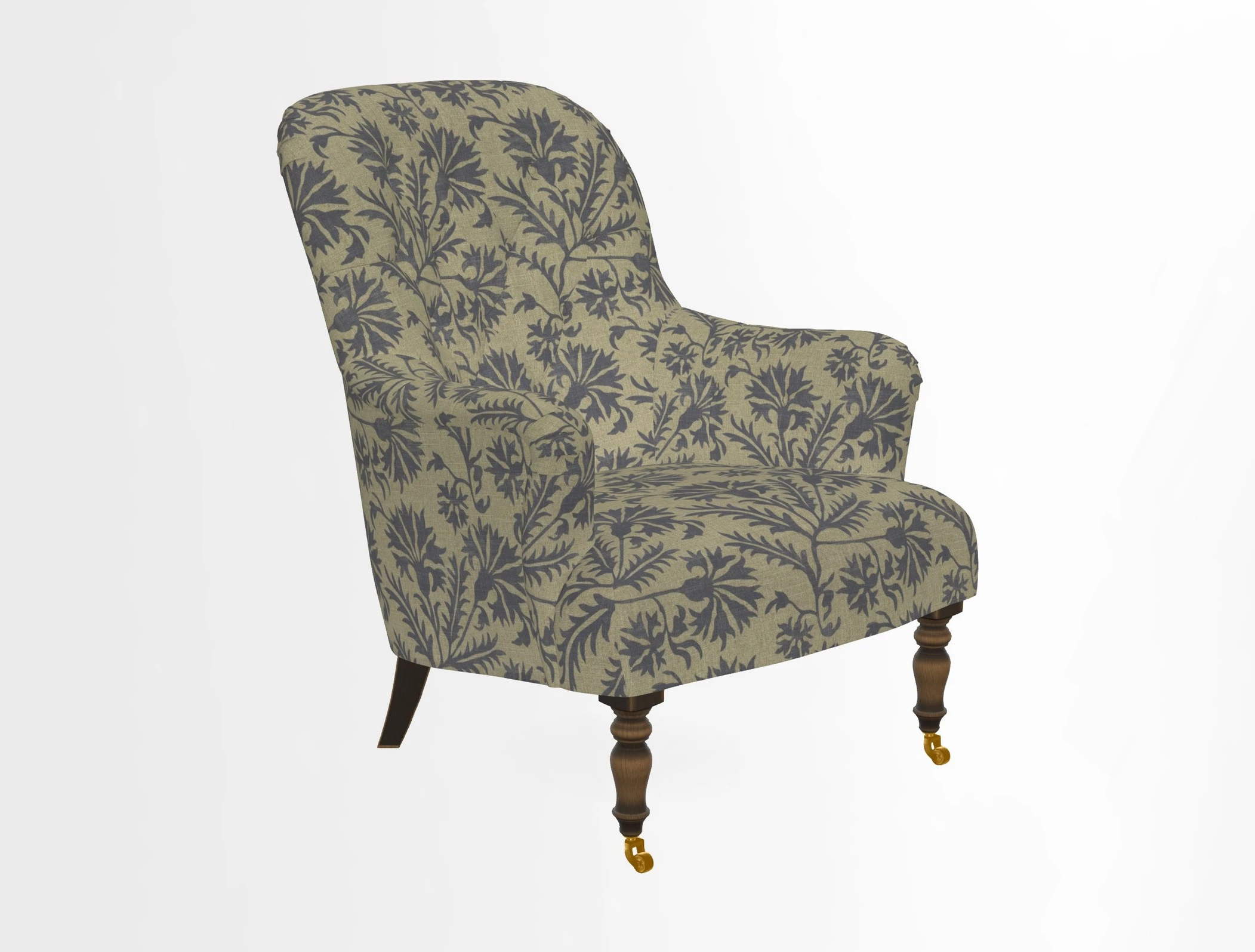Tisbury Chair in House Clever Velvet Henna
