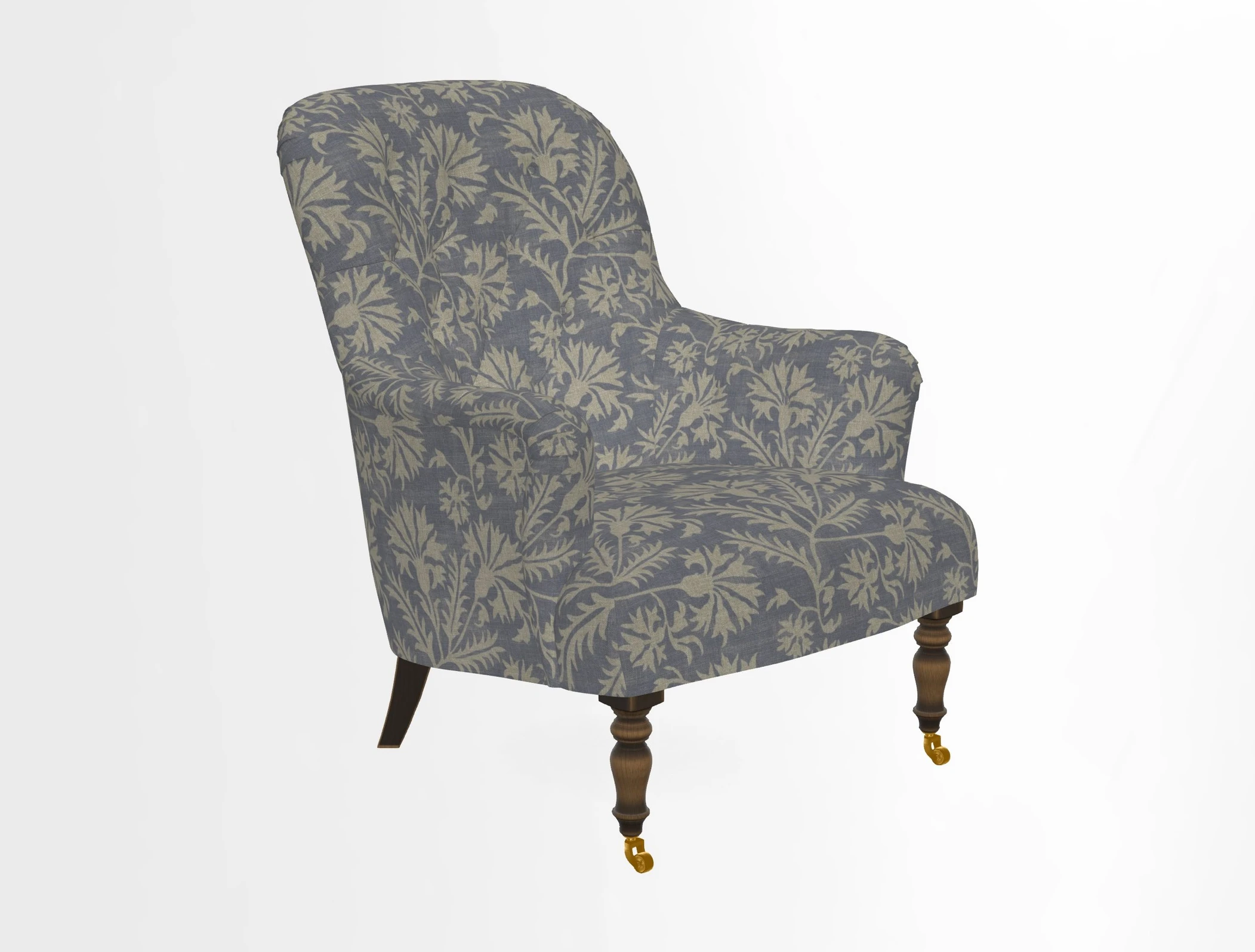 Tisbury Chair in House Clever Velvet Henna