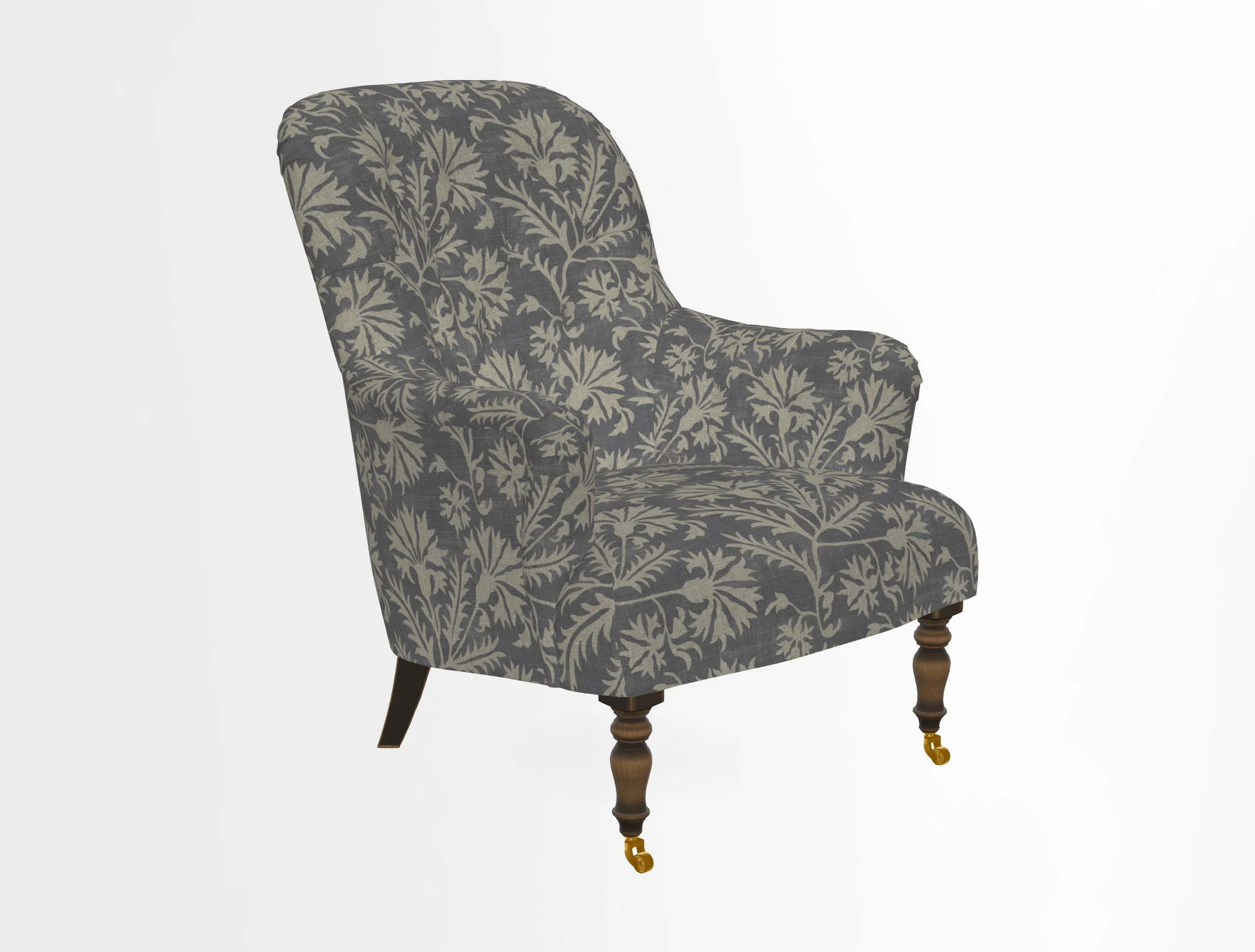 Tisbury Chair in House Clever Velvet Henna