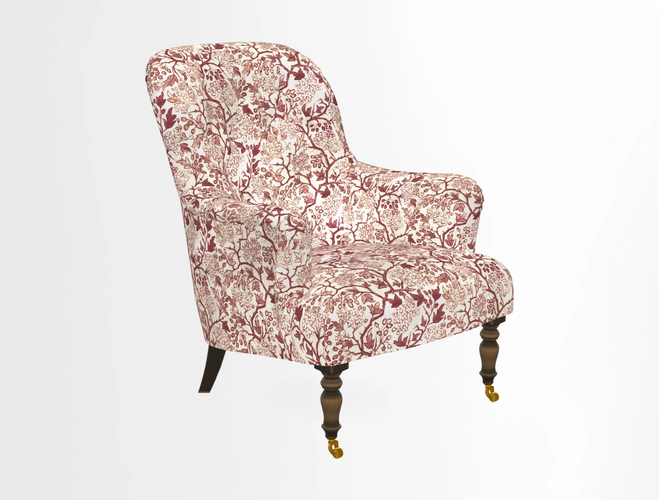 Tisbury Chair in House Clever Velvet Henna