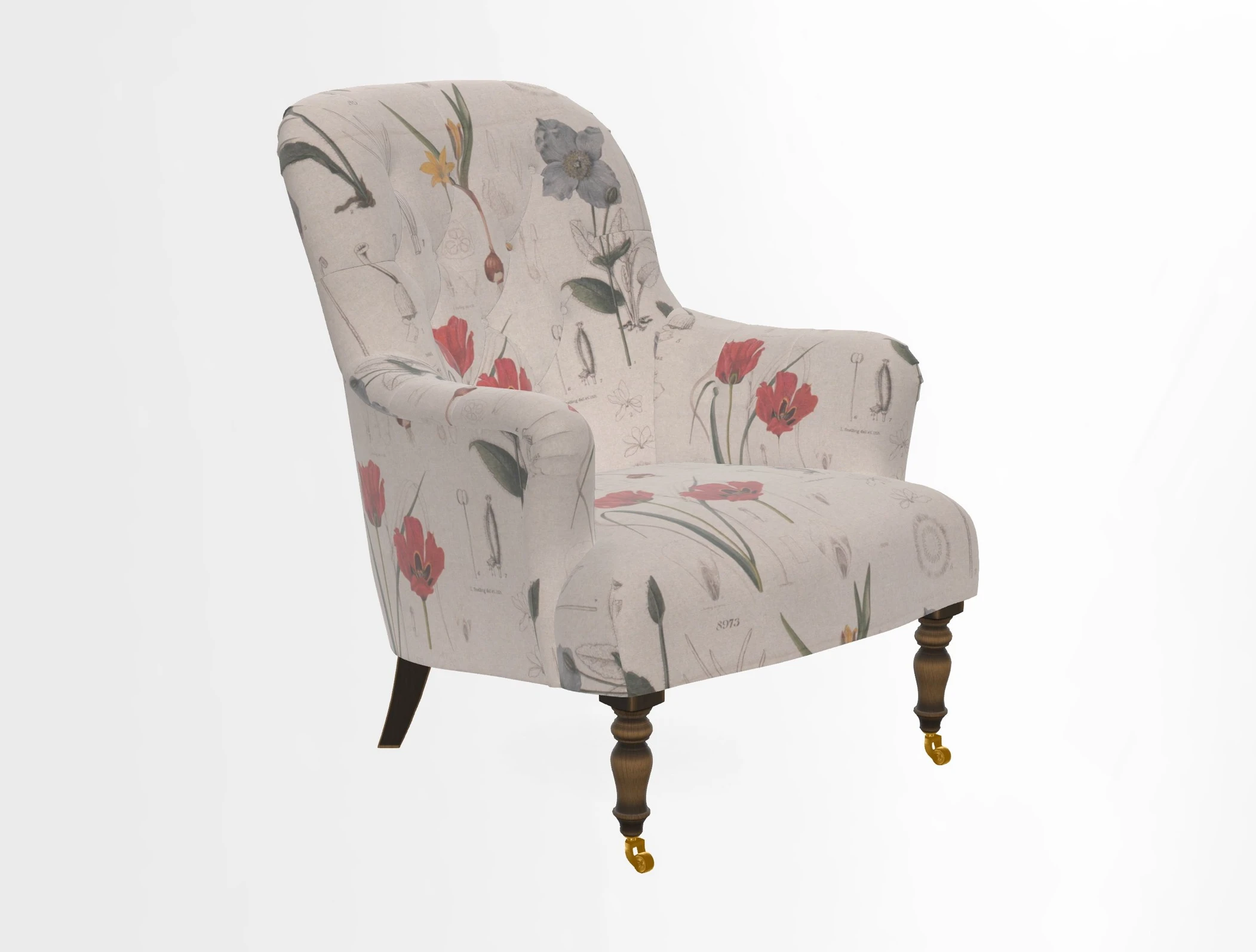 Tisbury Chair in House Clever Velvet Henna