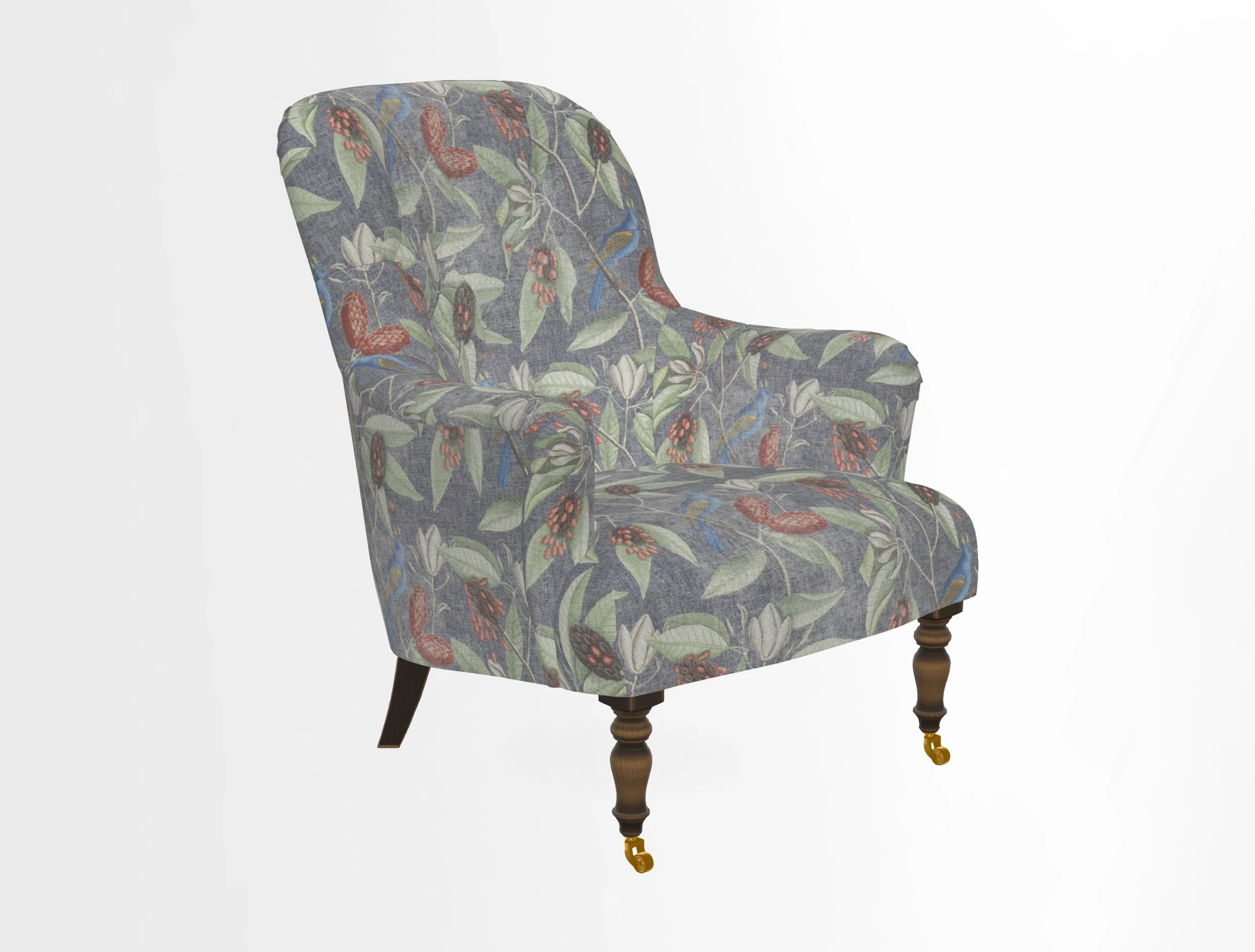 Tisbury Chair in House Clever Velvet Henna