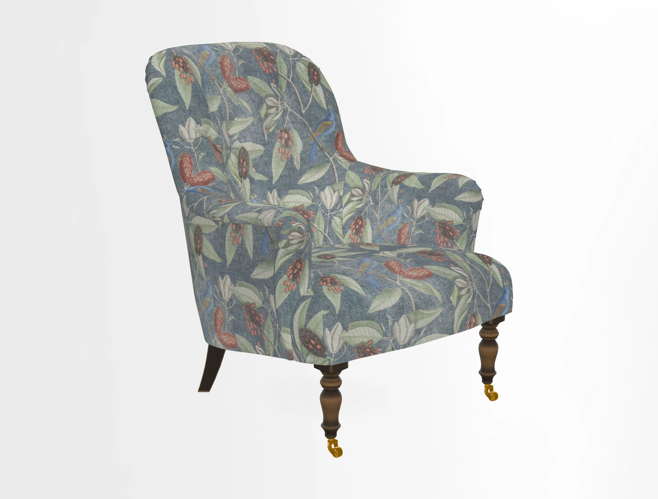 Tisbury Chair in House Clever Velvet Henna