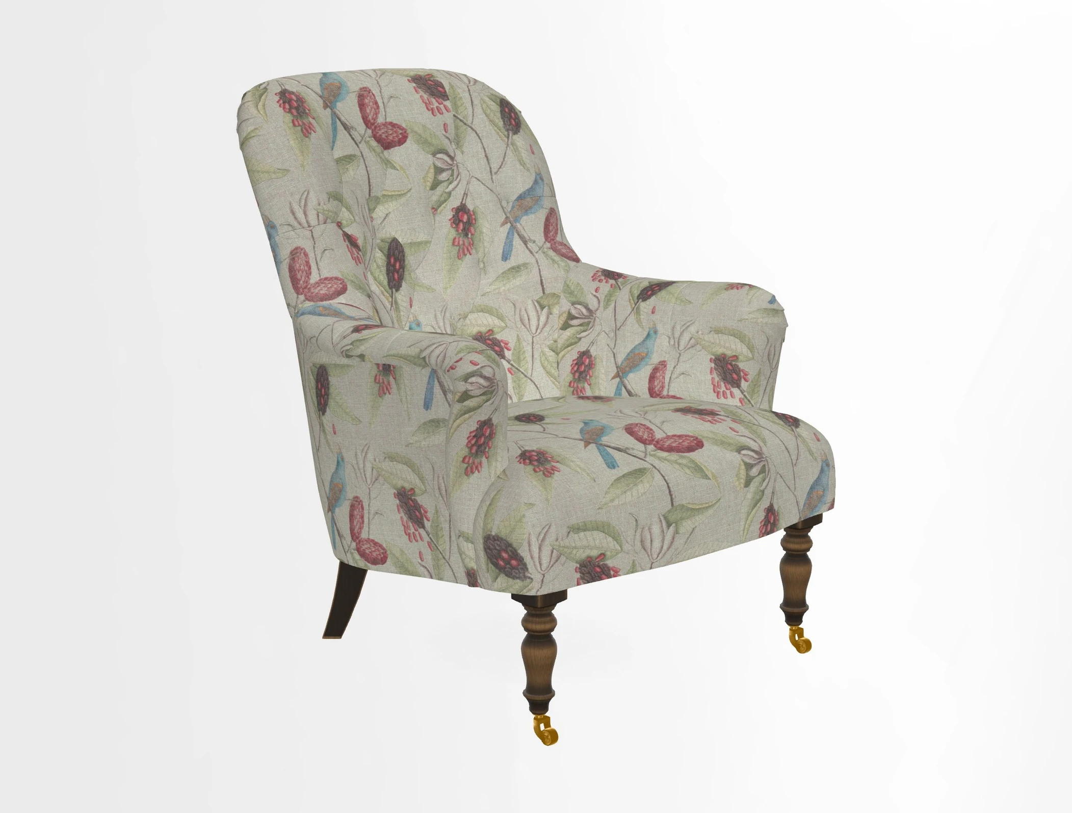 Tisbury Chair in House Clever Velvet Henna