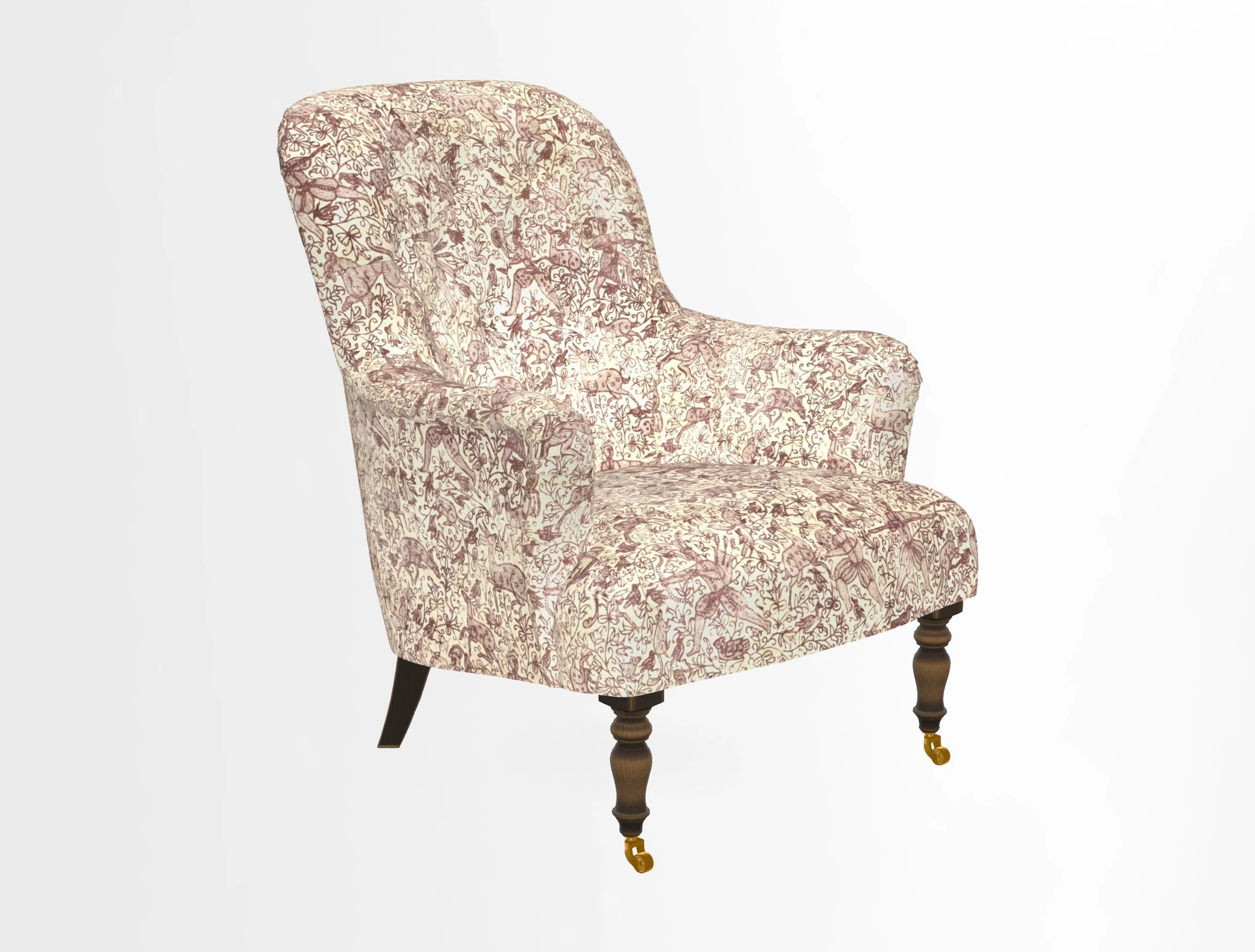 Tisbury Chair in House Clever Velvet Henna