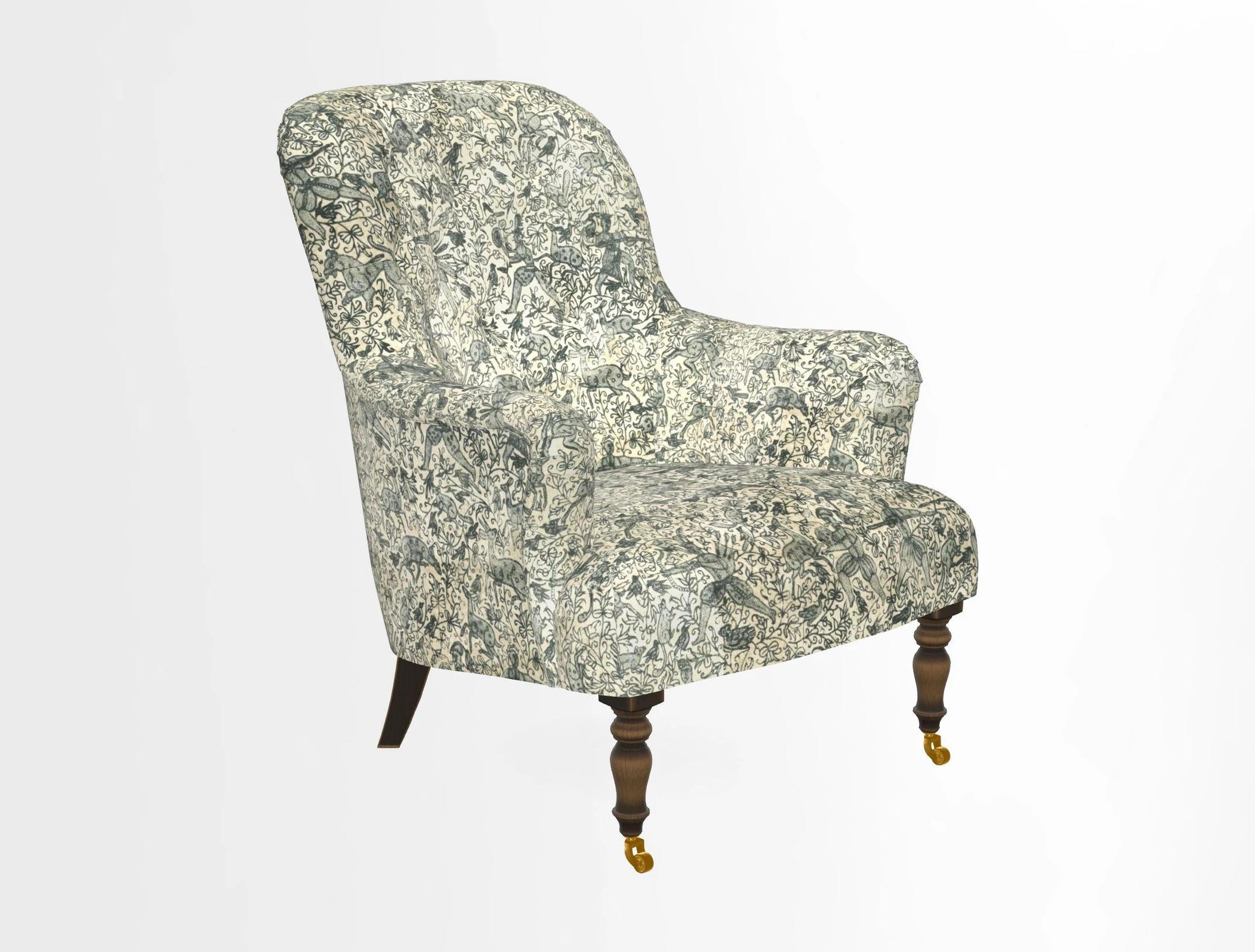 Tisbury Chair in House Clever Velvet Henna