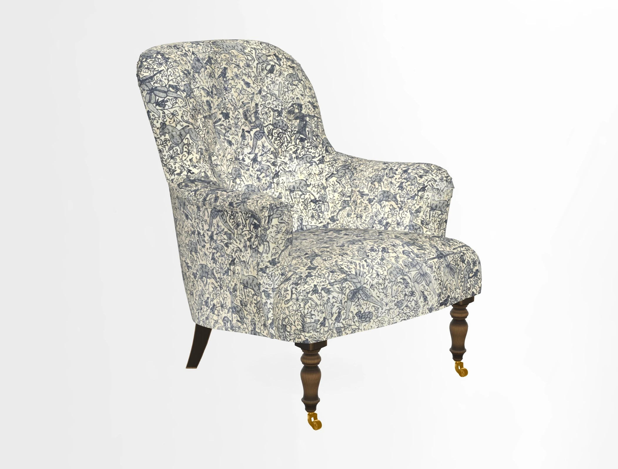 Tisbury Chair in House Clever Velvet Henna