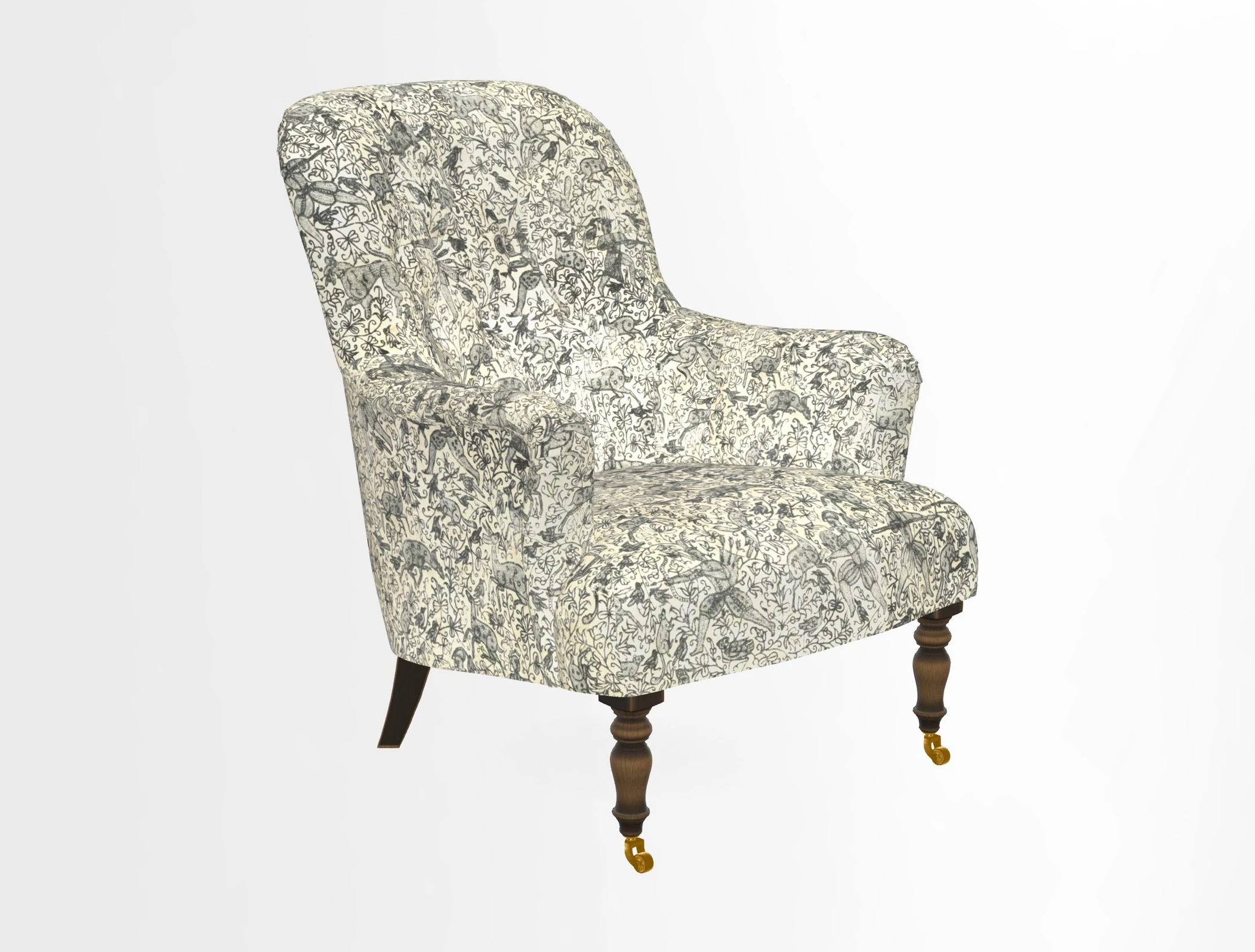Tisbury Chair in House Clever Velvet Henna