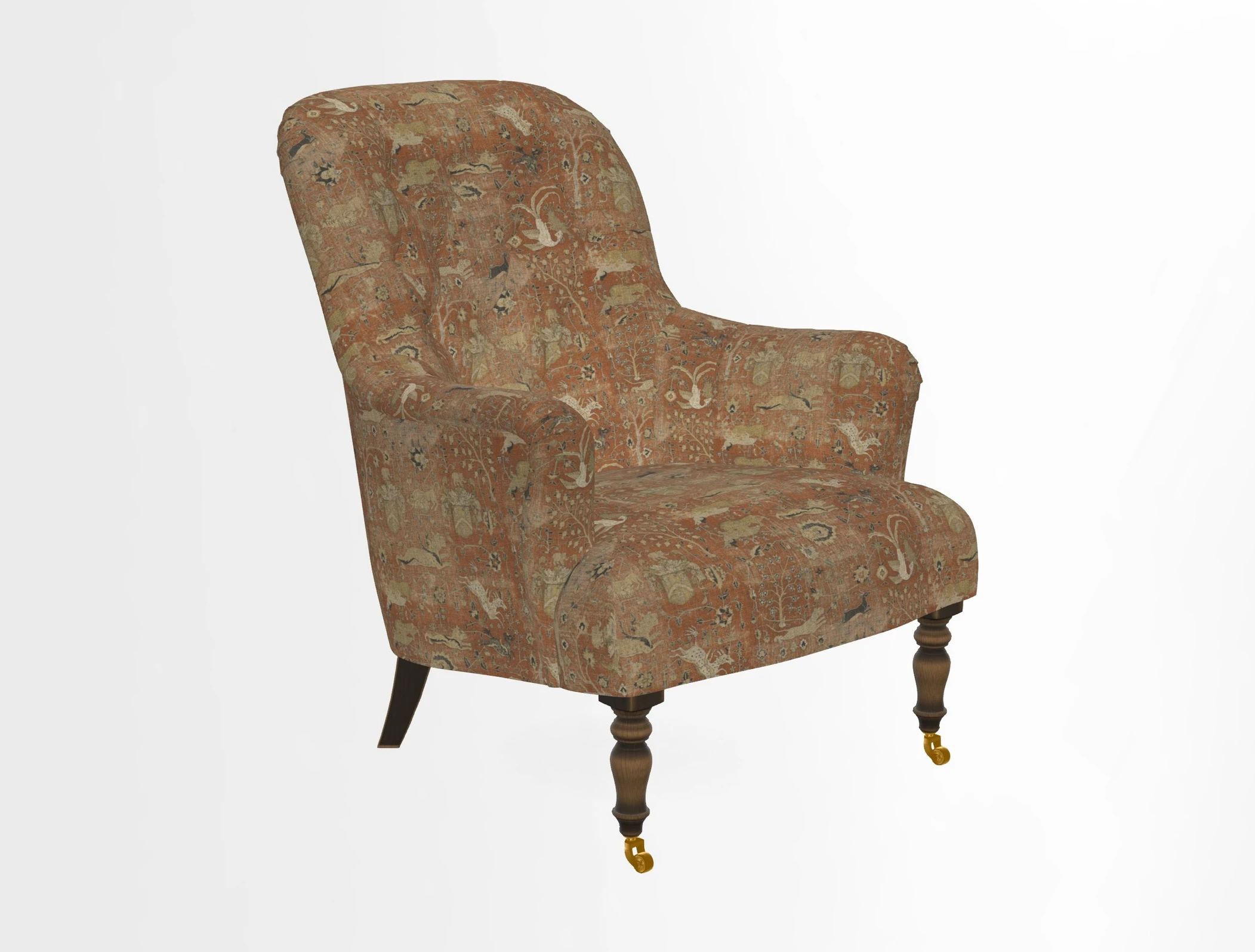 Tisbury Chair in House Clever Velvet Henna