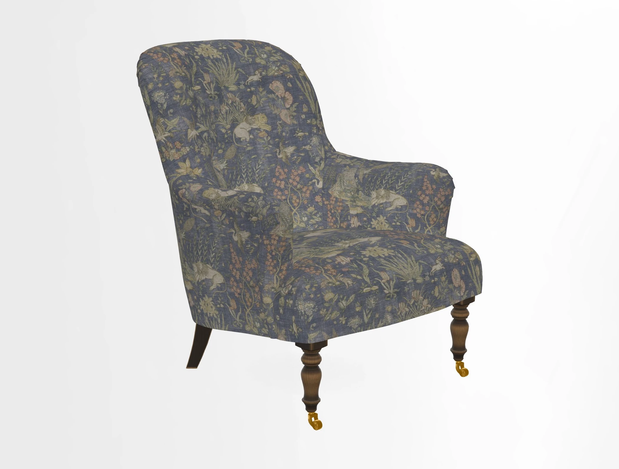 Tisbury Chair in House Clever Velvet Henna
