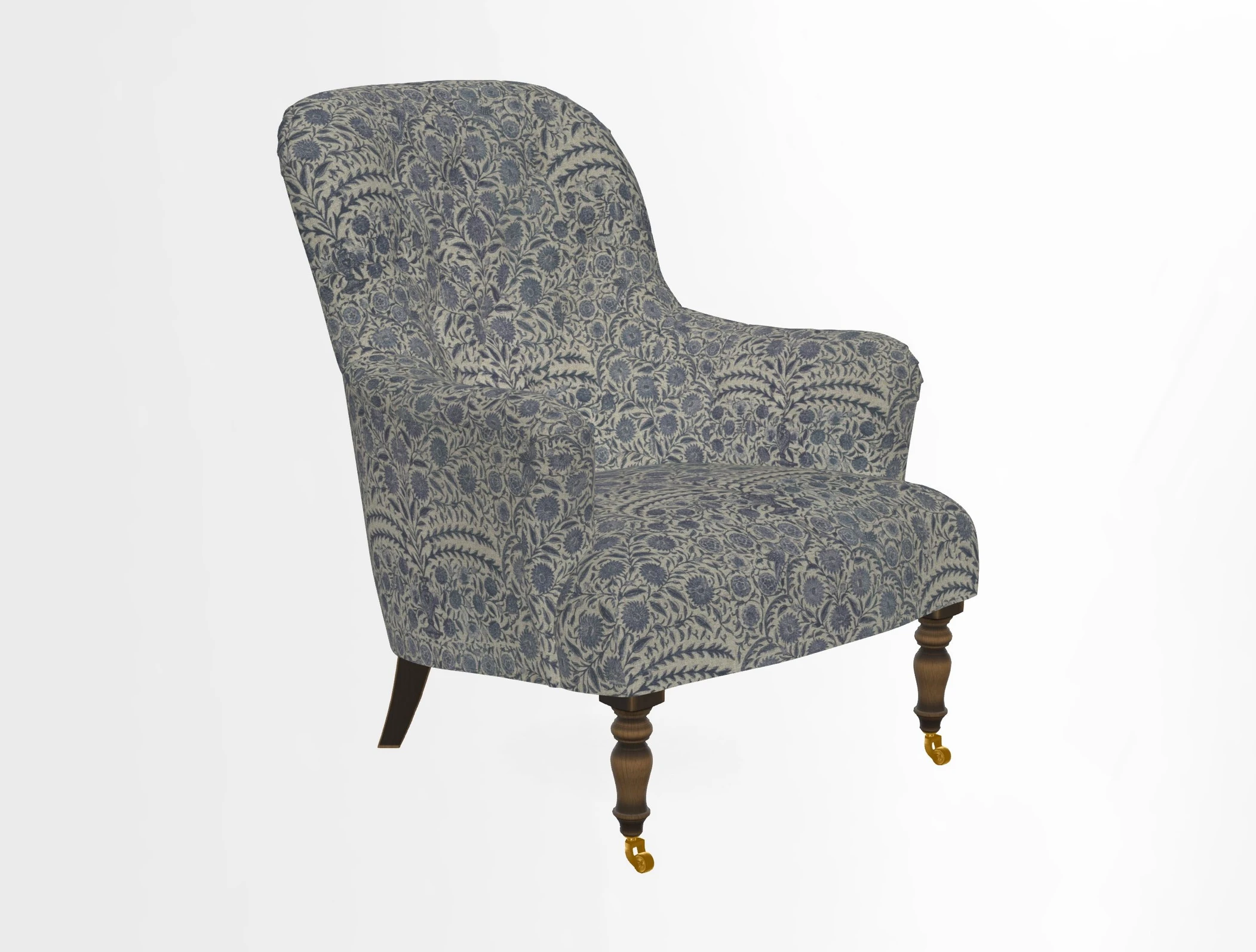 Tisbury Chair in House Clever Velvet Henna