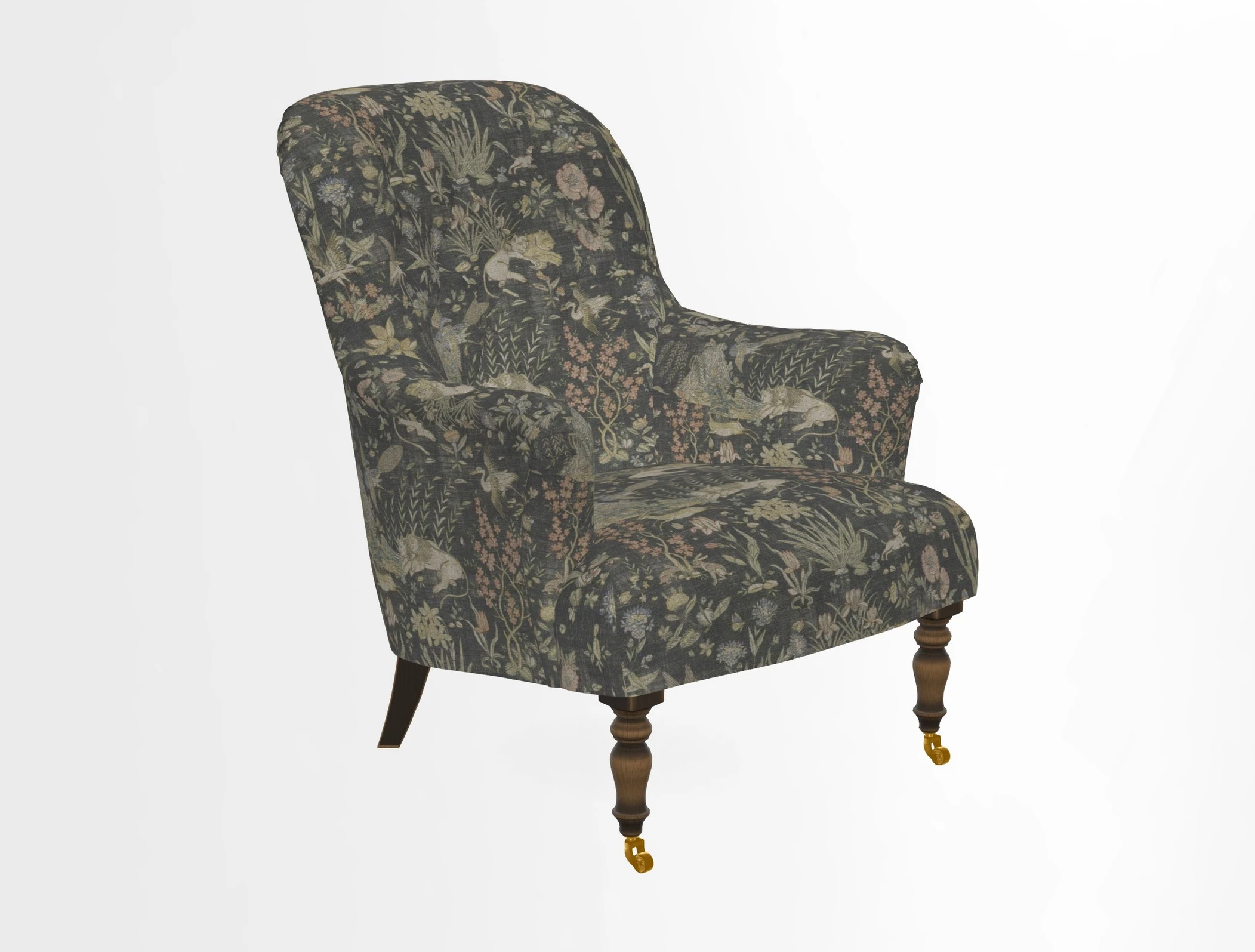 Tisbury Chair in House Clever Velvet Henna