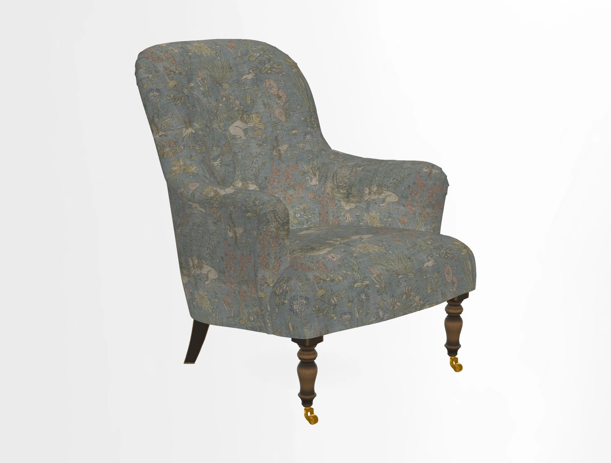 Tisbury Chair in House Clever Velvet Henna