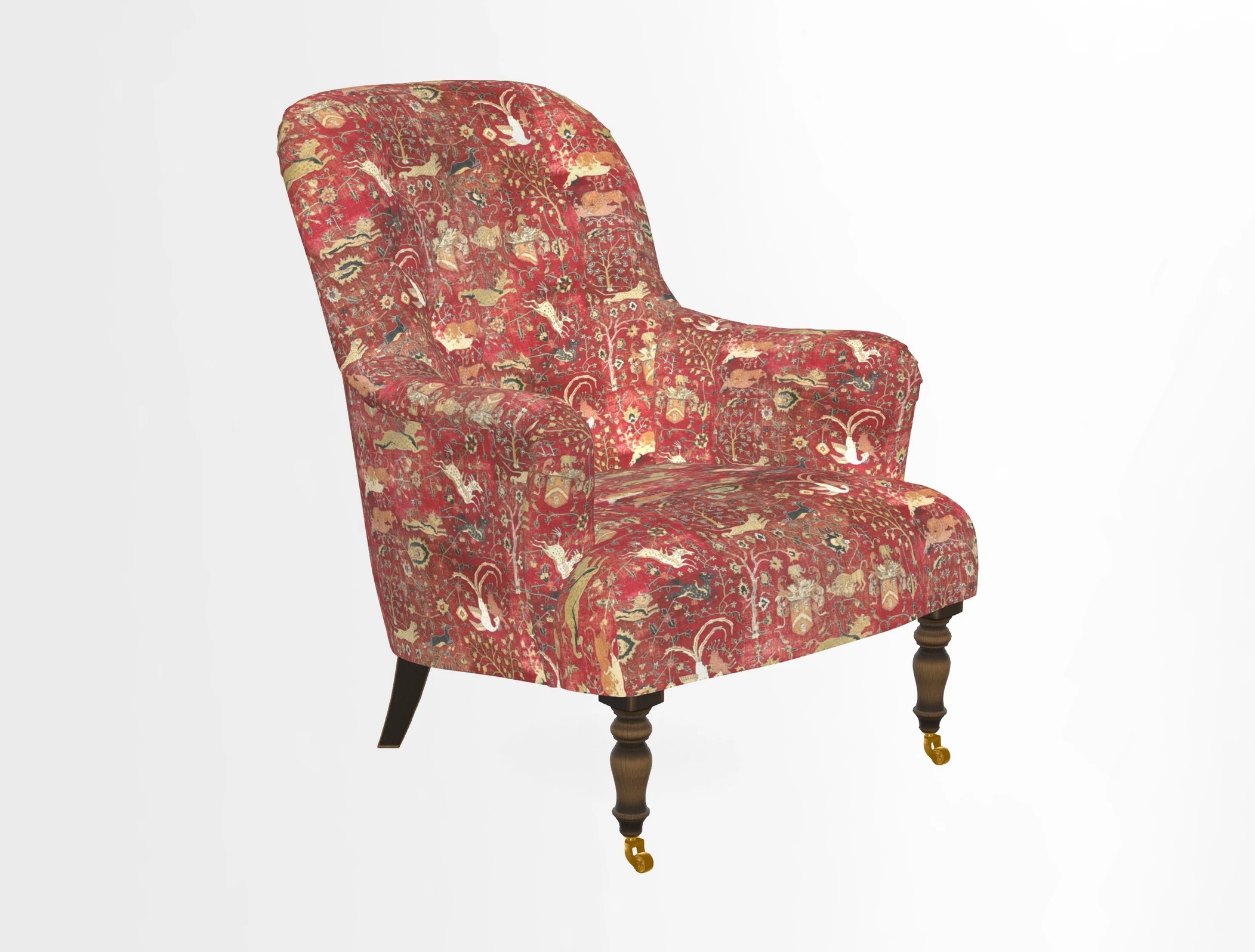 Tisbury Chair in House Clever Velvet Henna