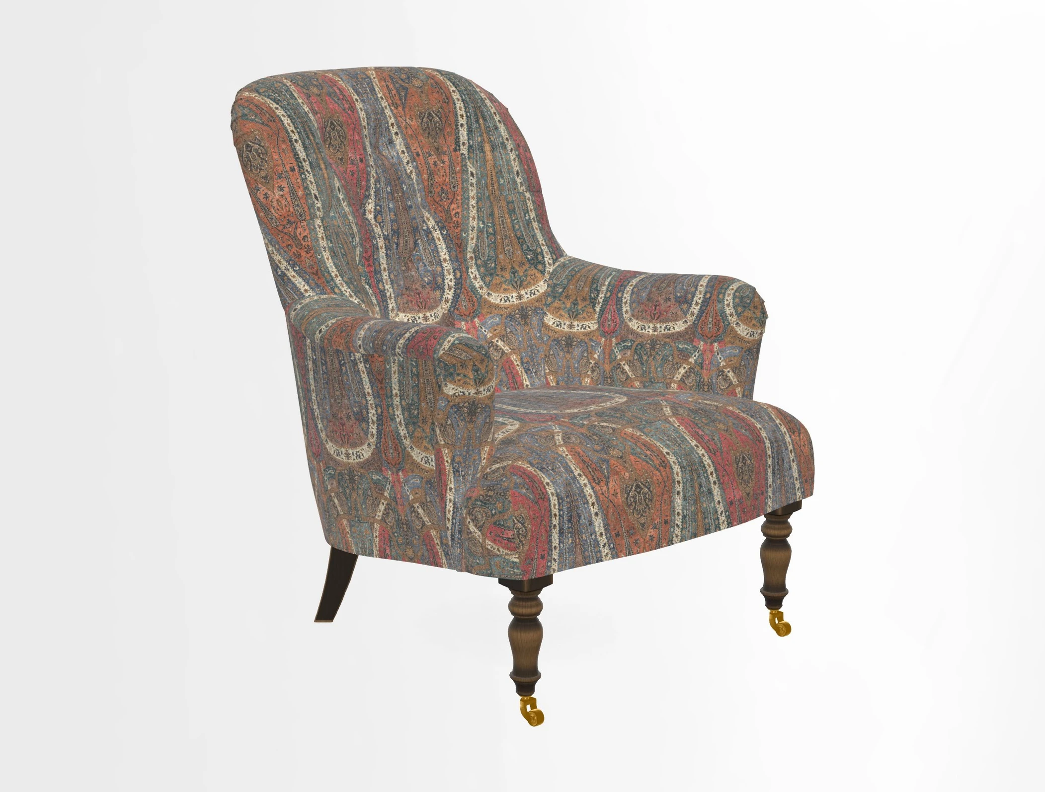 Tisbury Chair in House Clever Velvet Henna